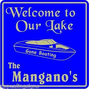   Custom Name Welcome To Our Lake Home Nautical Marine Gift Sign #8