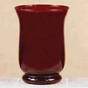    Red Ruby Flared Glass Votive Candle Holder Wedding