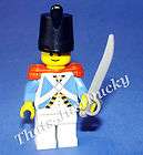 Lego minifig Imperial Soldier guard army Armada Blue Coat w Shako Hat 