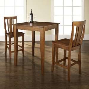  Crosley Furniture KD320002CH   3 Piece Pub Dining Set with 