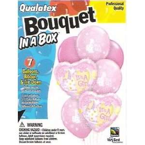  00075406 Bouquet in a Box   Balloon Bouquet ITS A GIRL 