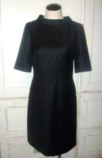 JCREW Super 120s Australian Wool Dress 8 P Black $180  