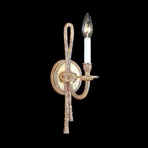  Cortland One Light Wall Sconce in Polished Brass