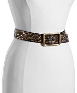 Streets Ahead black studded leather belt