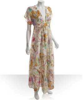 Daughters of the Revolution doll house print chiffon Butterfly maxi 