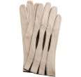 portolano oatmeal leather cut out gloves