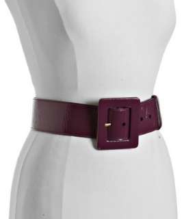 Yves Saint Laurent magenta patent leather wide belt   up to 70 