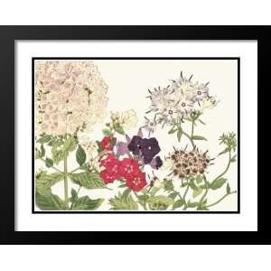   and Double Matted 25x29 Japanese Flower Garden II