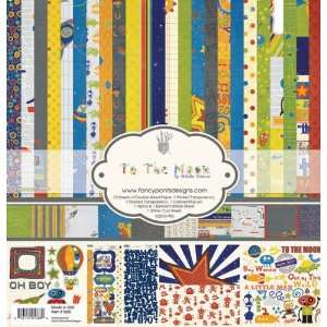  Fancy Pants 12 Inch by 12 Inch To The Moon Paper Kit Arts 