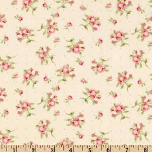  44 Wide Supporting Cast Floral Natural Fabric By The 