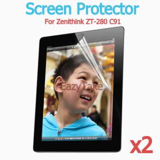 2x Screen Protector for 10.2” Zenithink ZT 280 C91 Android Tablet PC 