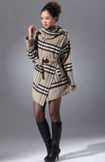 Colors New 2011 Womens winter stand collar Lattice wool Coats 