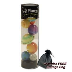    Glow In The Dark 8 Planets+Pluto w/ FREE Storage Bag Toys & Games
