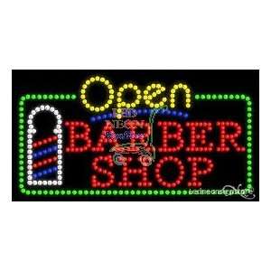 Barber Shop LED Business Sign 17 Tall x 32 Wide x 1 Deep