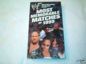 WWE Most Memorable Matches of 1999 SEALED VHS Video  