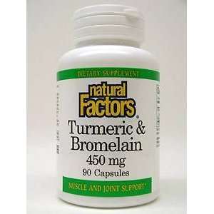  Turmeric & Bromelain 450 mg 90 caps Health & Personal 