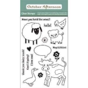   Afternoon FARM FRESH Clear Stamp Set 4x6 Arts, Crafts & Sewing