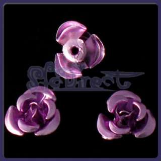 Wholesale 200 Aluminum Rose Earrings DIY Beads Vintage  