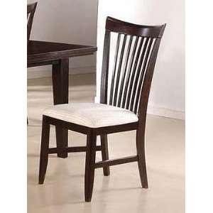   Contemporary Style Cappuccino Finish Dining Chairs Furniture & Decor