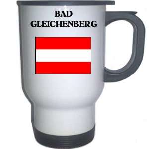  Austria   BAD GLEICHENBERG White Stainless Steel Mug 