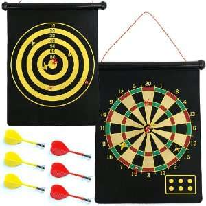  Magnetic Roll up Dart Board and Bullseye Game w/ Darts 