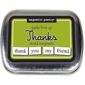  Magnetic Poetry   Little Box Of Thanks Word Magnets Toys 