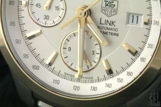 TAG HEUER LINK SS/18K GOLD AUTOMATIC CHRONOGRAPH MENS WATCH W/ DATE 