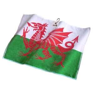    Asbri,Large Patriot Golf Bag Towel   Wales Flag