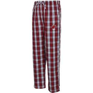   Heat Deep Red Plaid Historic Pajama Pants (Small)