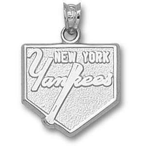  Sterling Silver New York Yankees Home Plate Pendant 