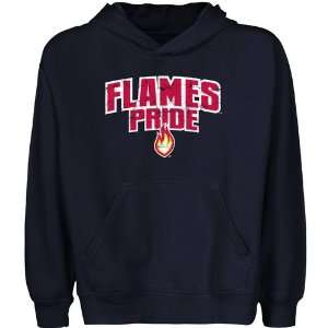  UIC Flames Youth State Pride Pullover Hoodie   Navy Blue 