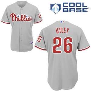  Chase Utley Philadelphia Phillies Authentic Road Cool Base 