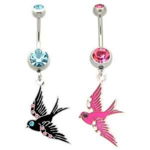  Navel ring with Flying bird Jewelry
