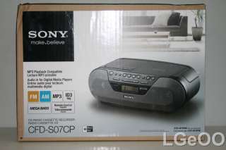 New Sony CFD S07CP Radio CD  Cassette Stereo Boombox 027242786271 