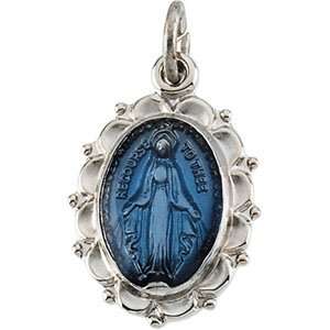 Elegant and Stylish 15.00X12.00 MM Miraculous Medal with 18 inch Chain 