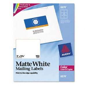  Shipping Labels for Color Laser & Copier, 3 x 3 3/4, Matte 