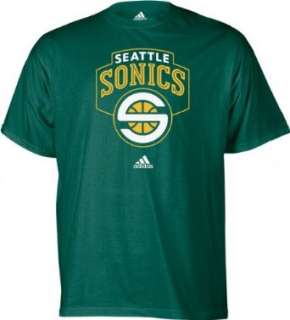  Seattle Sonics adidas Primary Logo T Shirt Clothing