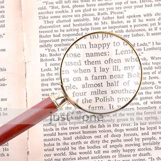 Optical Magnifying Glass 6X Loupe Metal Magnifier 52mm  