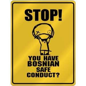  Bosnian Safe Conduct  Bosnia And Herzegovina Parking Sign Country