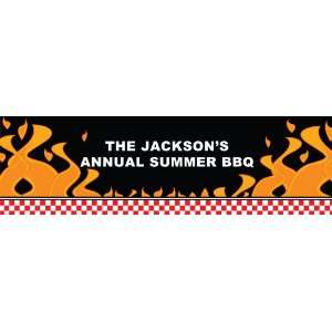  BBQ Personalized Banner Large 30 x 100