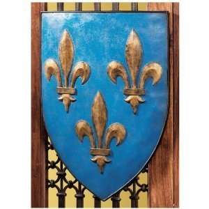   Heraldic William Of Normandys Lions Wall Shield /blue