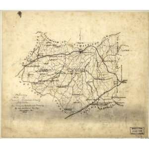  Civil War Map Preliminary map of Prince Edward County 