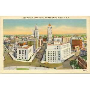   Vintage Postcard Federal Court House Niagara Square Buffalo New York