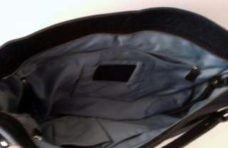 Large Coach Zoe Black Signature 12674 Hobo Shoulder Bag Handbag  
