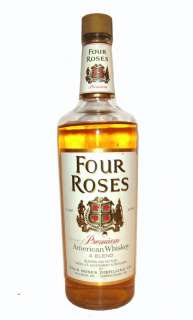 Four Roses American Bourbon Whiskey Old Bottle   RARE  