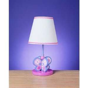  Pink and Blue Butterfly Table Lamp