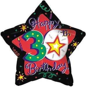    Birthday Balloons   18 30Th Birthday Star Shape Toys & Games