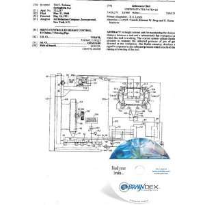  NEW Patent CD for SERVO CONTROLLED HEIGHT CONTROL 