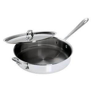 All Clad d5 Brushed Stainless 3 qt. Saute Pan w/Lid  