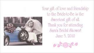 25 Kim Anderson Bridal Shower Wedding Favor gift TAGS  